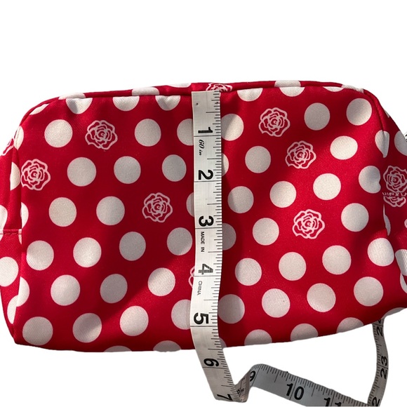 ✨ 3/$15 Unused Pink Polkadot & Flower Lancôme Toiletries/Makeup Bag - Picture 4 of 6